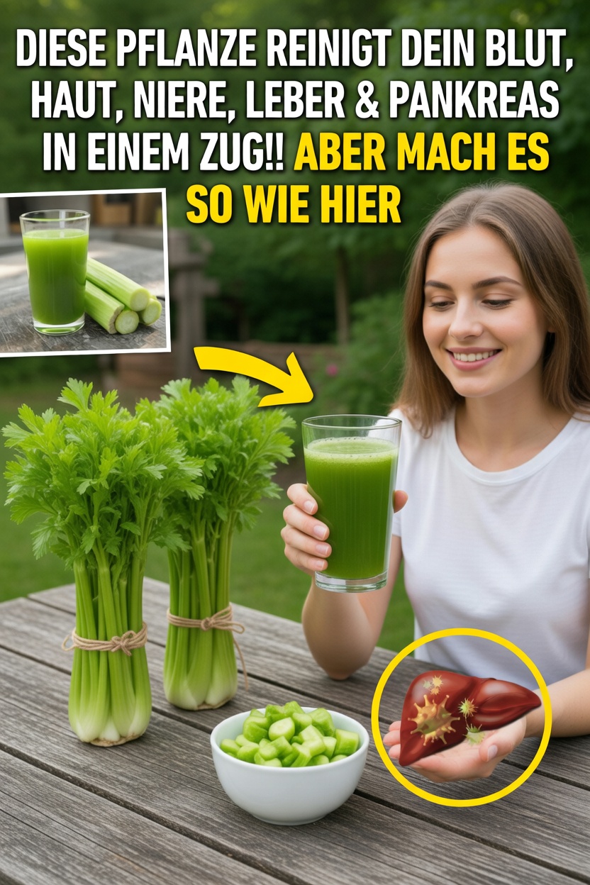 Selleriesaft: Eine einfache tägliche Gewohnheit, die viele Menschen für ein besseres Wohlbefinden entdecken
