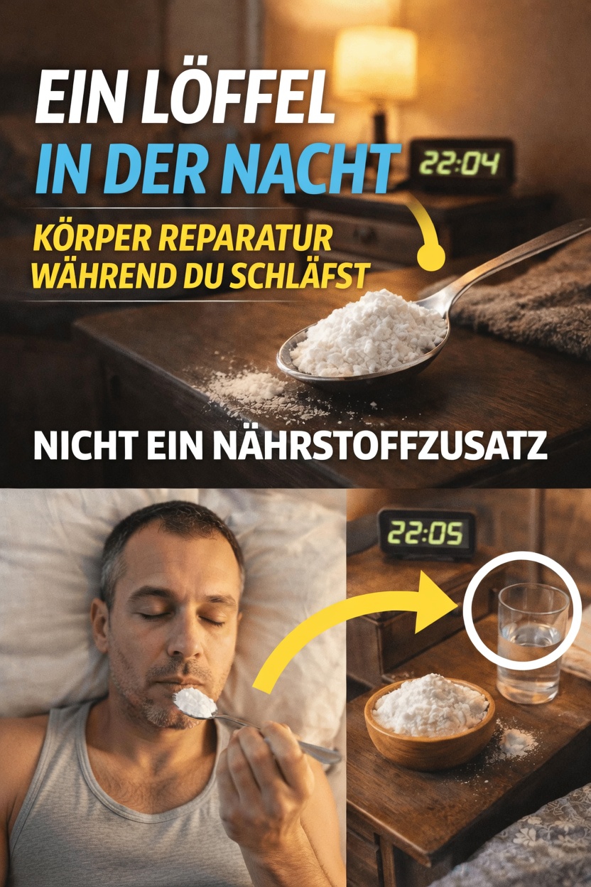 Was passiert, wenn Sie vor dem Schlafengehen einen Teelöffel dieses natürlichen Pulvers einnehmen