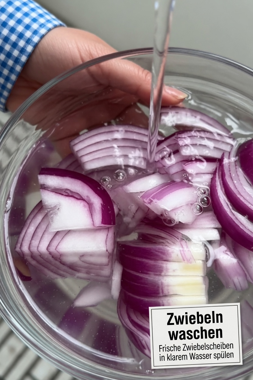 Haben Sie schon einmal versucht, rote Zwiebeln für das tägliche Wohlbefinden in Wasser einzulegen?