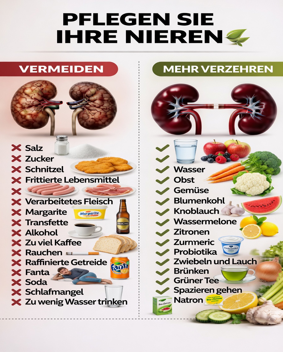 Natürliche Wege, die Nierengesundheit durch alltägliche Gewohnheiten und Entscheidungen zu unterstützen