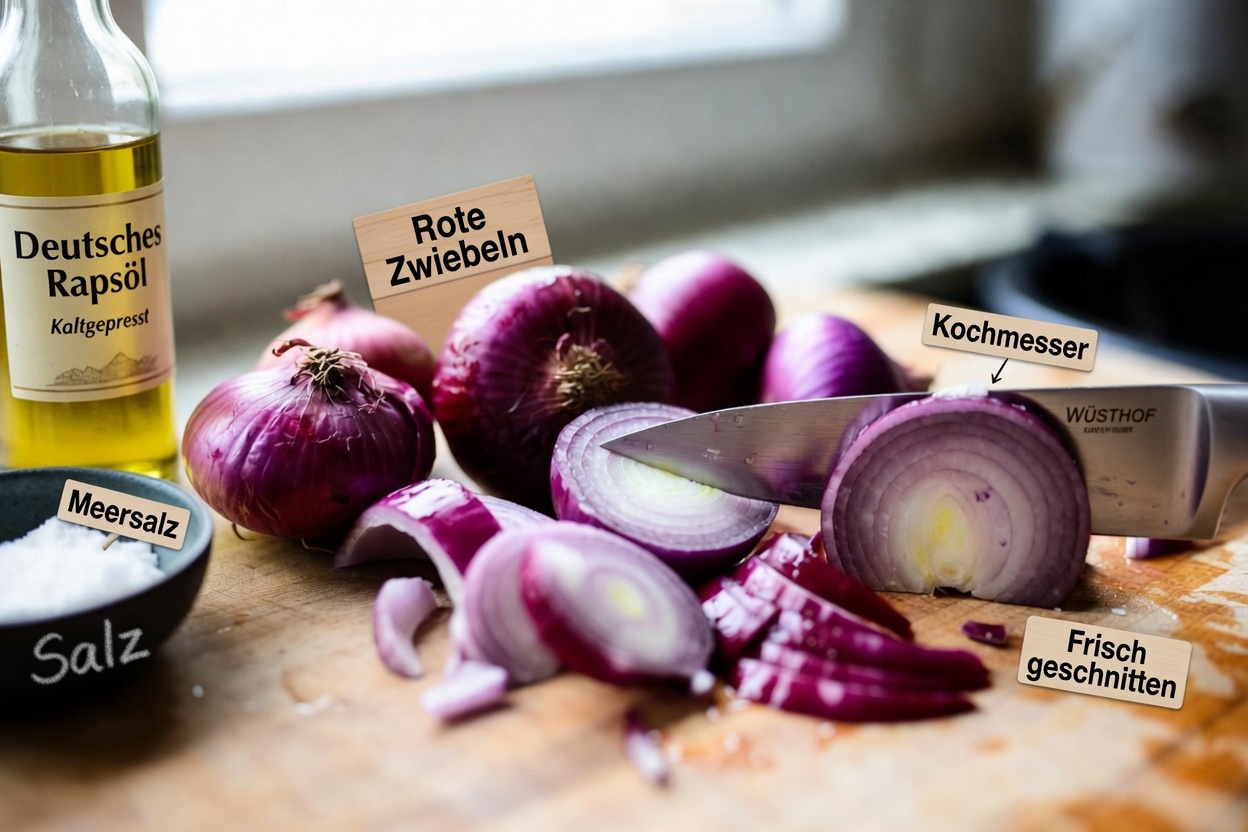 Ein einfaches Rezept für eingelegte rote Zwiebeln für das tägliche Wohlbefinden entdecken