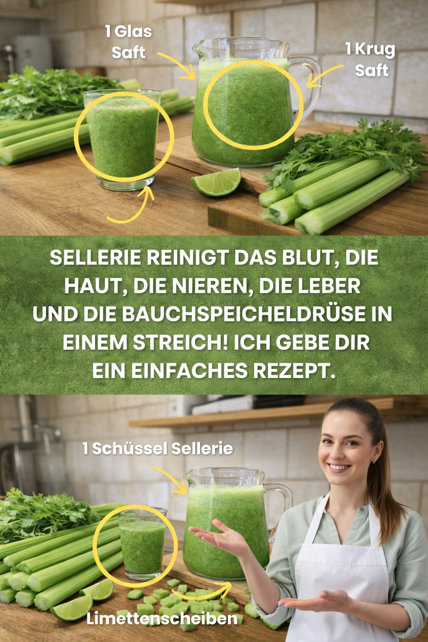 Ist Selleriesaft wirklich so wirksam? Was die Wissenschaft über dieses beliebte grüne Getränk sagt