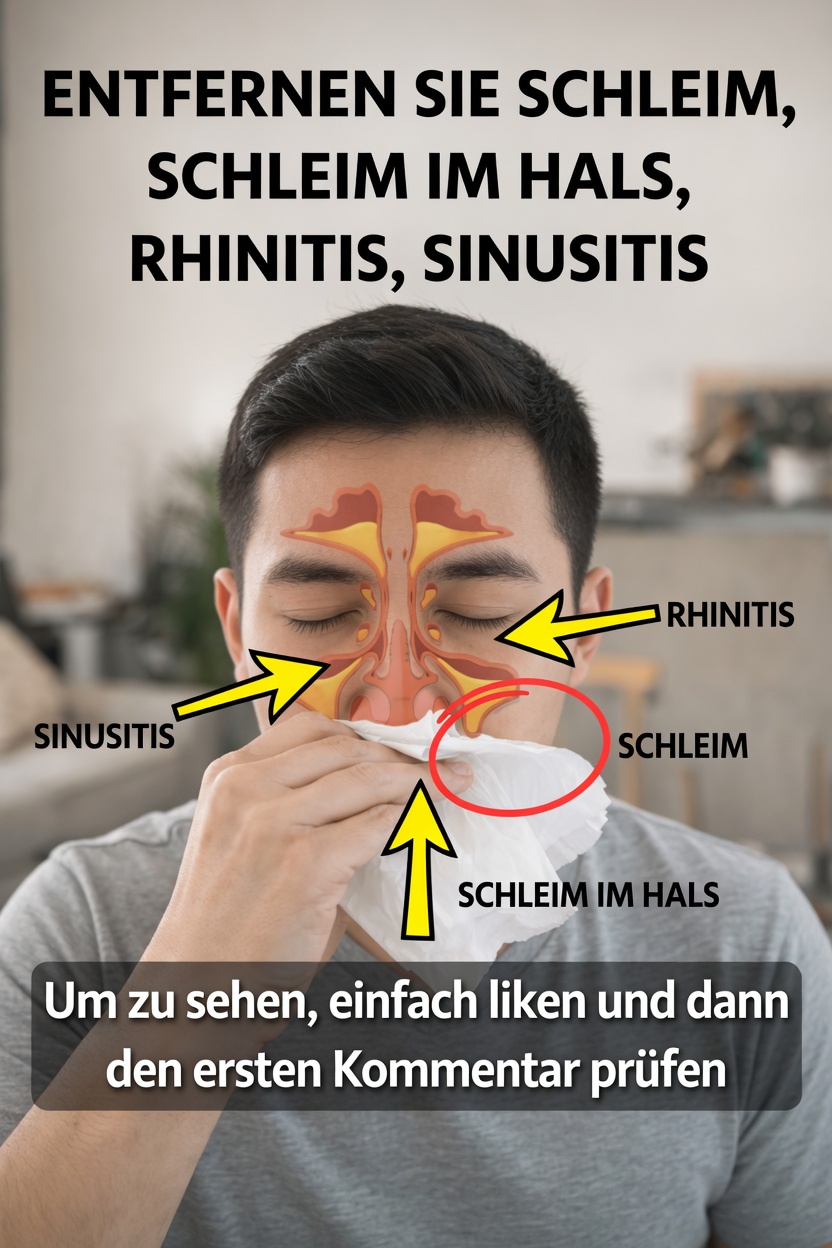 Wie man Schleim und Auswurf im Hals und in der Nase mit einfachen Alltagsgewohnheiten loswird