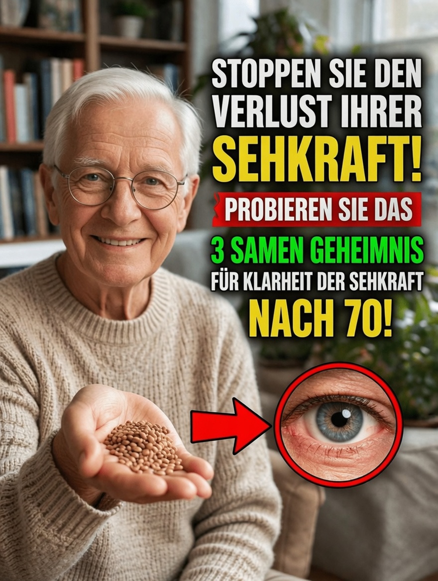 Entdecken Sie einfache tägliche Gewohnheiten mit Samen, die nach 70 das Wohlbefinden der Augen und die Sehkraft unterstützen können