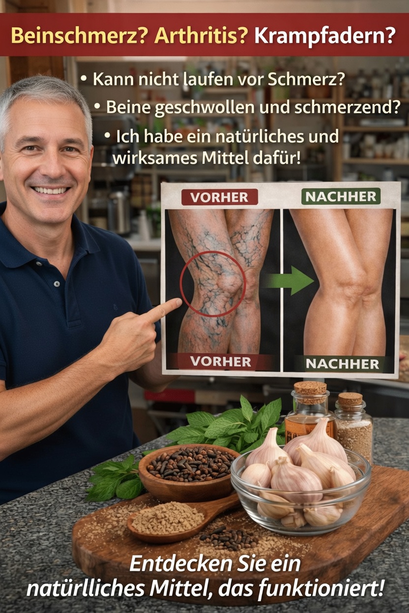 Entdecken Sie natürliche tägliche Gewohnheiten und einfache Küchenzutaten zur Unterstützung des Beinkomforts und einer gesunden Durchblutung