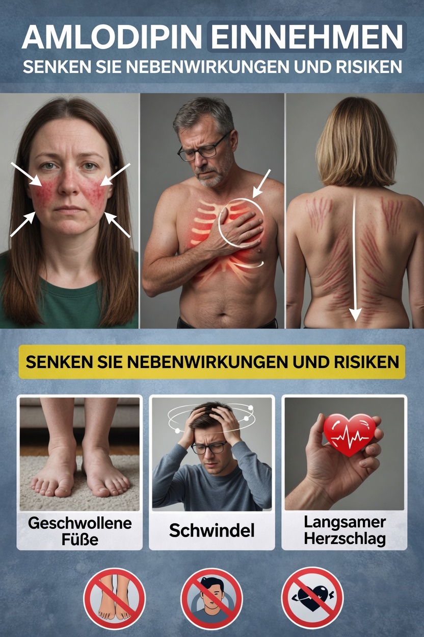 6 häufige Nebenwirkungen von Amlodipin, die bei Ihnen auftreten können, und einfache Möglichkeiten, Beschwerden zu lindern