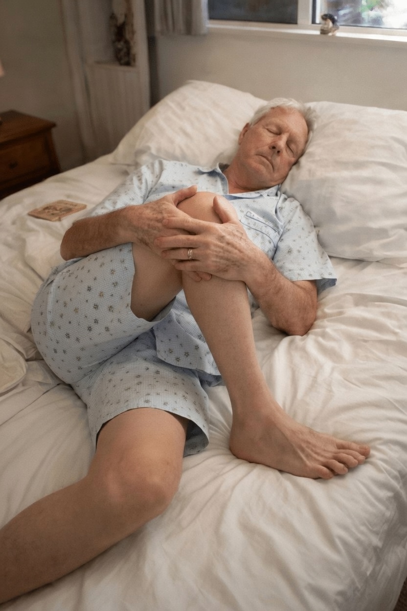 Entdecke diese einfache 2-Minuten-Übung zur Unterstützung der Entspannung der Hüftmuskulatur und zur Förderung einer besseren Schlafqualität