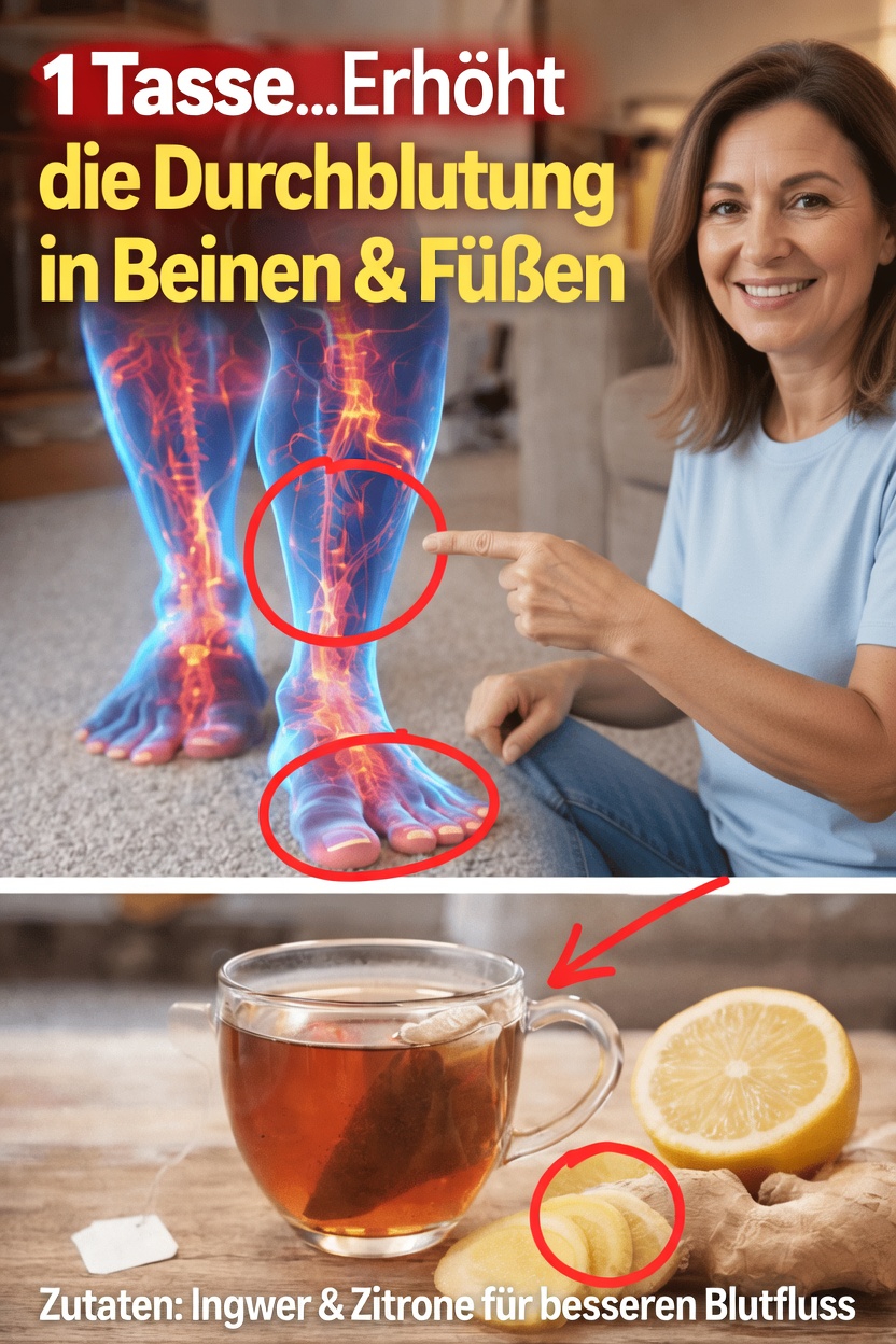 1 Tasse am Tag: Ein einfacher Weg, die gesunde Durchblutung in Beinen und Füßen zu unterstützen