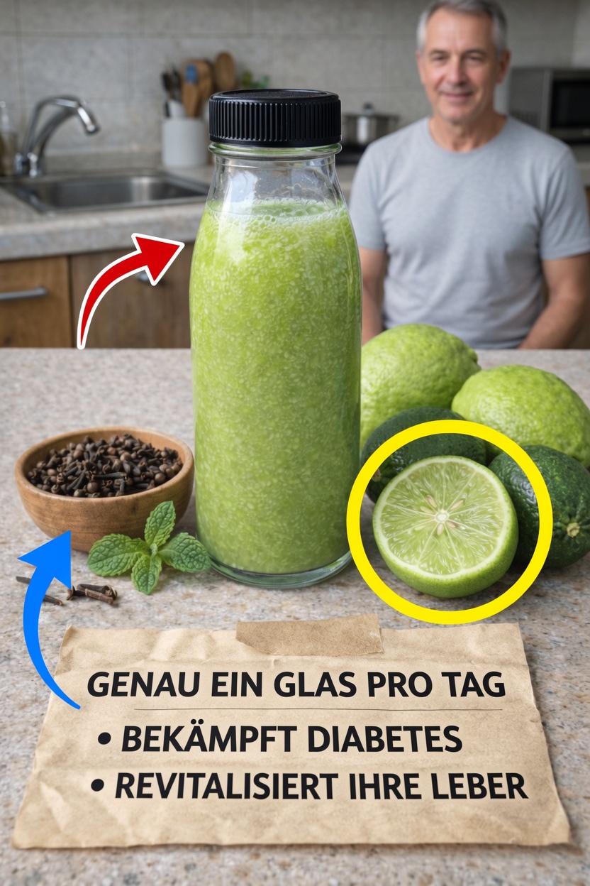Entdecke ein einfaches tägliches grünes Getränk mit Nelken, Limette und Minze für das tägliche Wohlbefinden