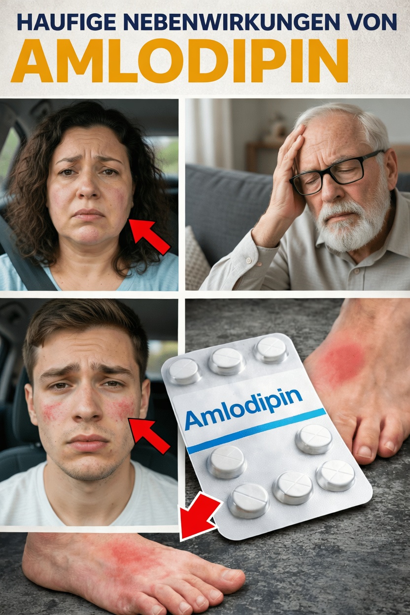Verständnis der häufigen Nebenwirkungen von Amlodipin, denen Patienten oft begegnen, und einfache Möglichkeiten, damit umzugehen