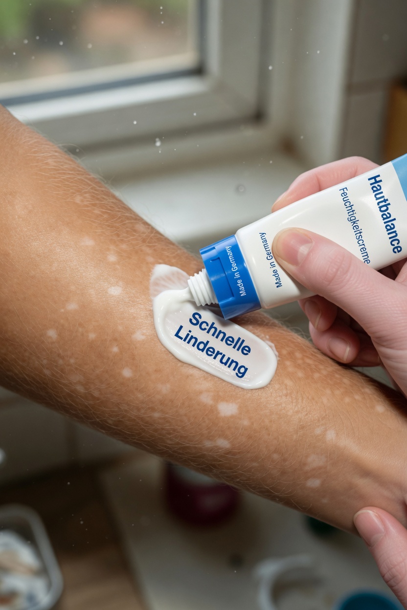 Was sind diese kleinen weißen Flecken an Armen und Beinen?