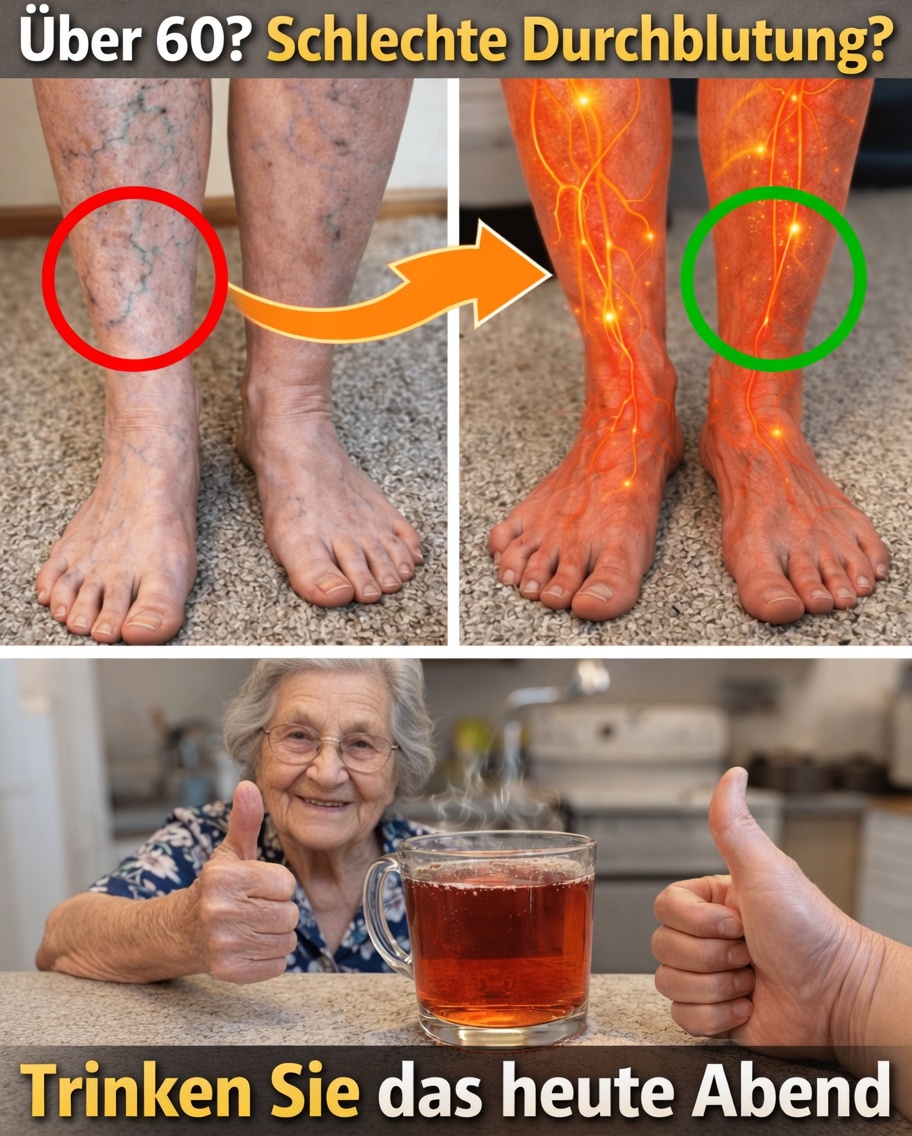 Über 60? Dieses natürliche Rote-Bete-Getränk kann dazu beitragen, eine gesunde Durchblutung Ihrer Beine zu unterstützen