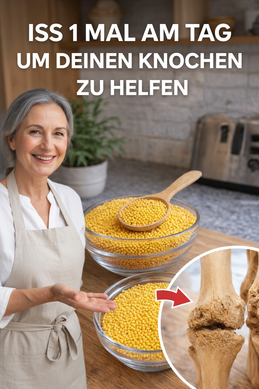 Entdecken Sie, wie der tägliche Verzehr von Senfkörnern Ihre Knochengesundheit auf natürliche Weise unterstützen kann