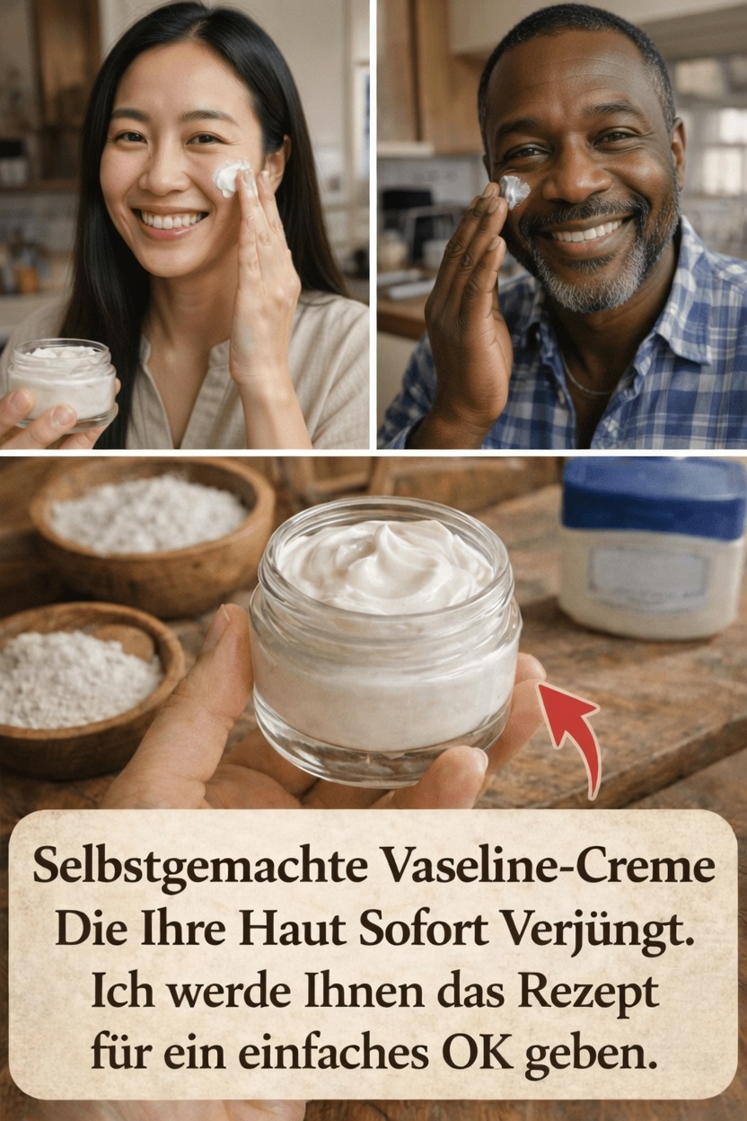 Wie man eine einfache selbstgemachte Feuchtigkeitscreme mit Vaseline für weichere Haut herstellt