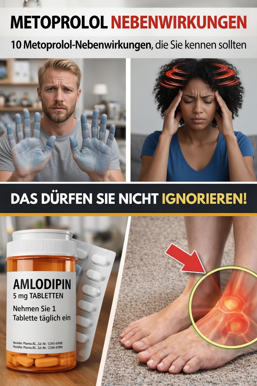 10 häufige Nebenwirkungen von Metoprolol, die Sie kennen und mit Ihrem Arzt besprechen sollten