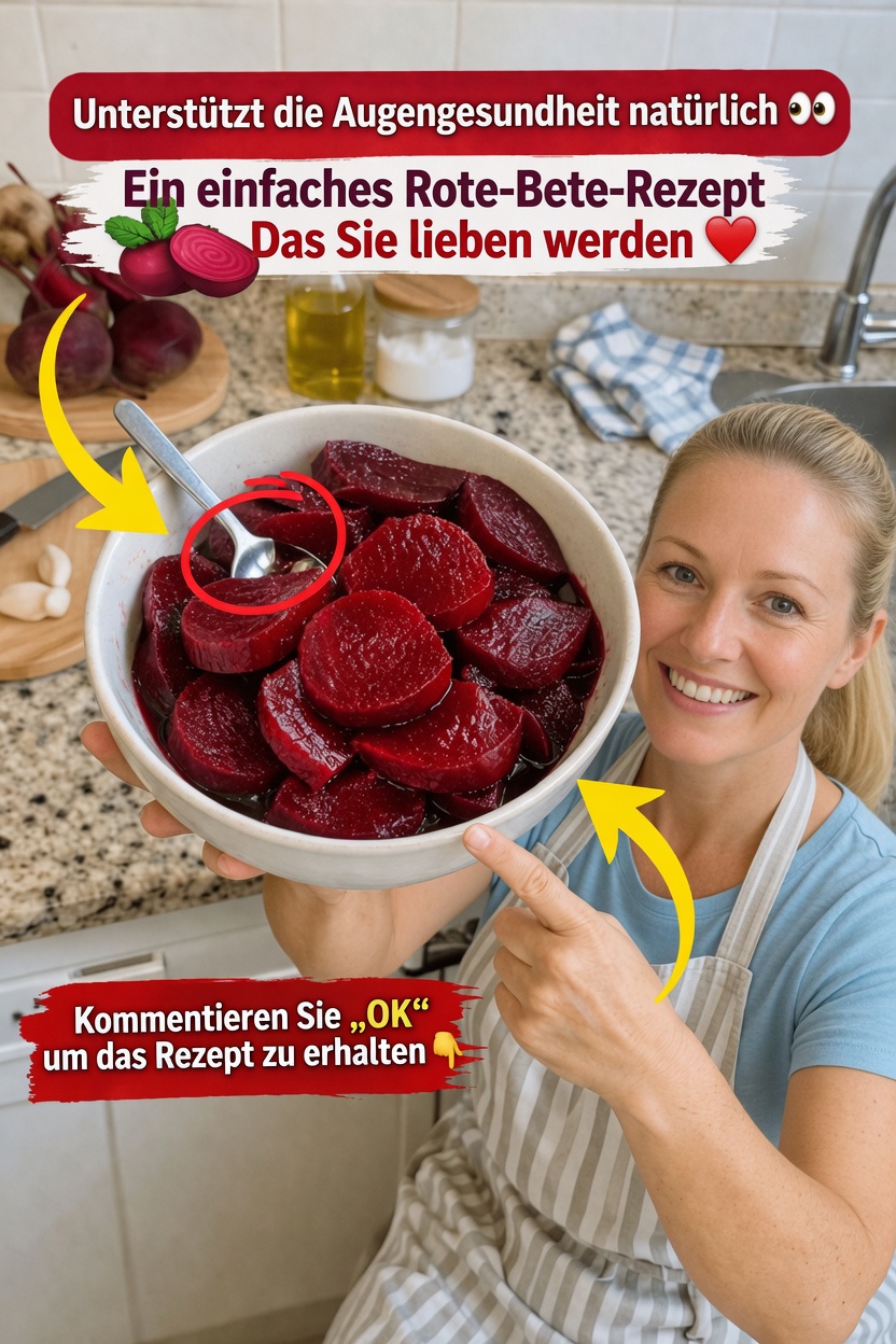 Wie man ein einfaches Rote-Bete-Rezept zubereitet, das auf natürliche Weise zur Unterstützung Ihrer Augengesundheit beitragen kann