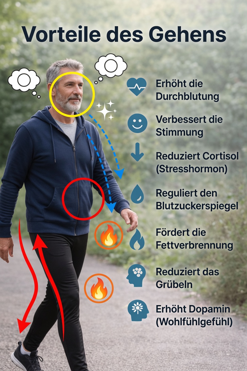 Wie schon 10 Minuten Spazierengehen am Tag Ihre Energie, Stimmung und Ihr allgemeines Wohlbefinden steigern können