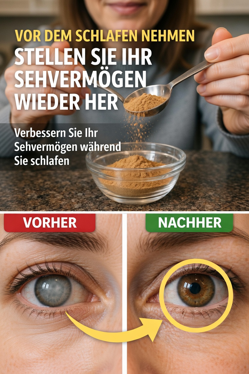 Entdecken Sie die Gewohnheit eines Löffels vor dem Schlafengehen, die Erwachsene über 60 erkunden, um ihre Sehkraft auf natürliche Weise zu unterstützen