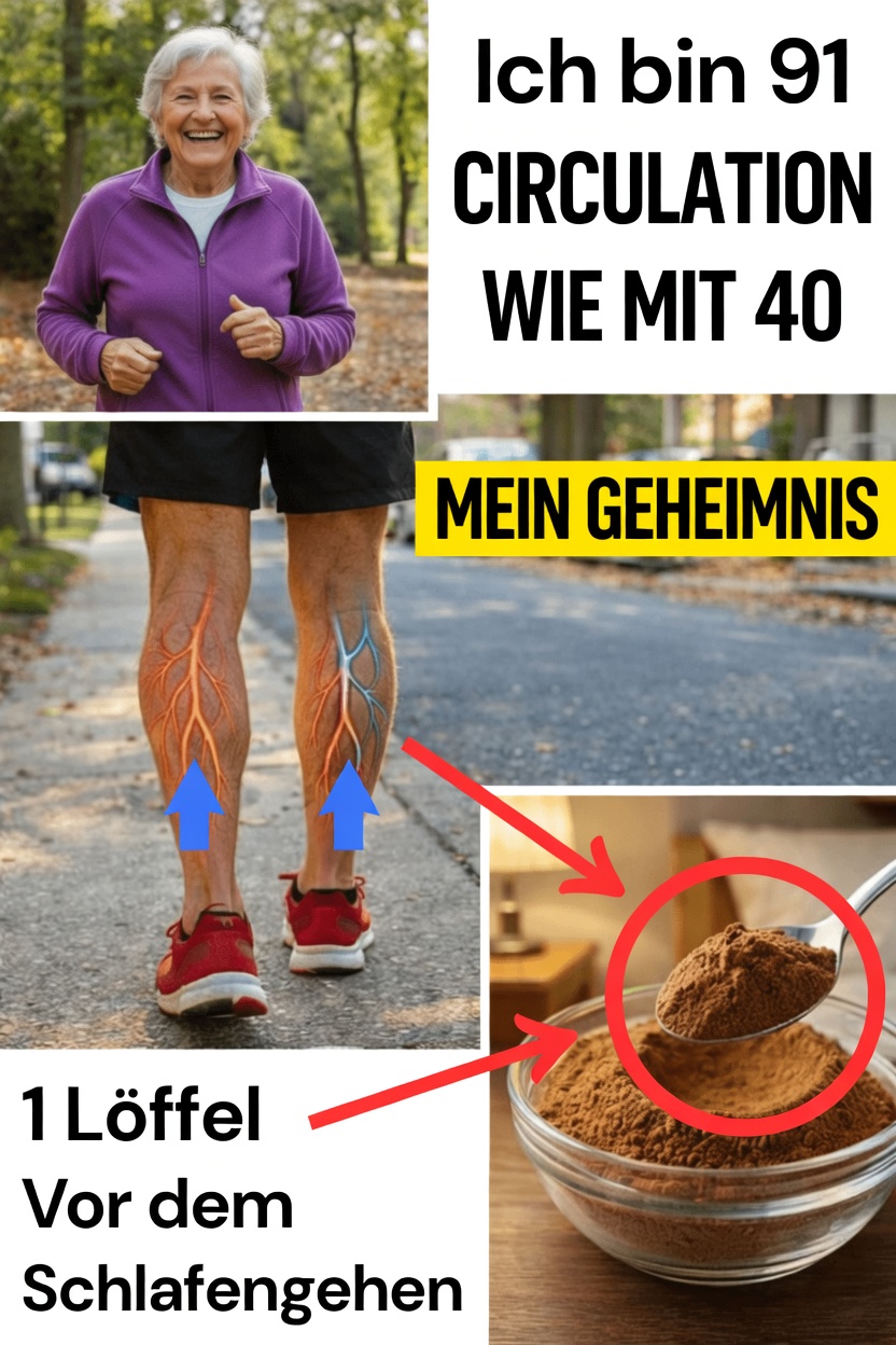 Einfache Gewohnheit vor dem Schlafengehen, die ältere Erwachsene nutzen, um eine gesunde Durchblutung in Beinen und Füßen zu unterstützen