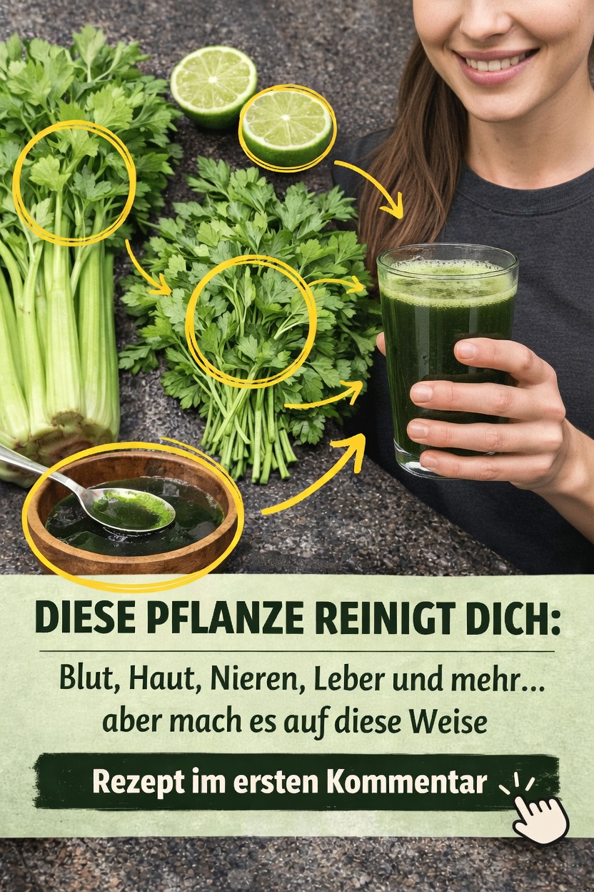 Das kraftvolle Rezept für grünen Saft, über das alle sprechen: So machen Sie Sellerie- und Petersiliensaft zu Hause