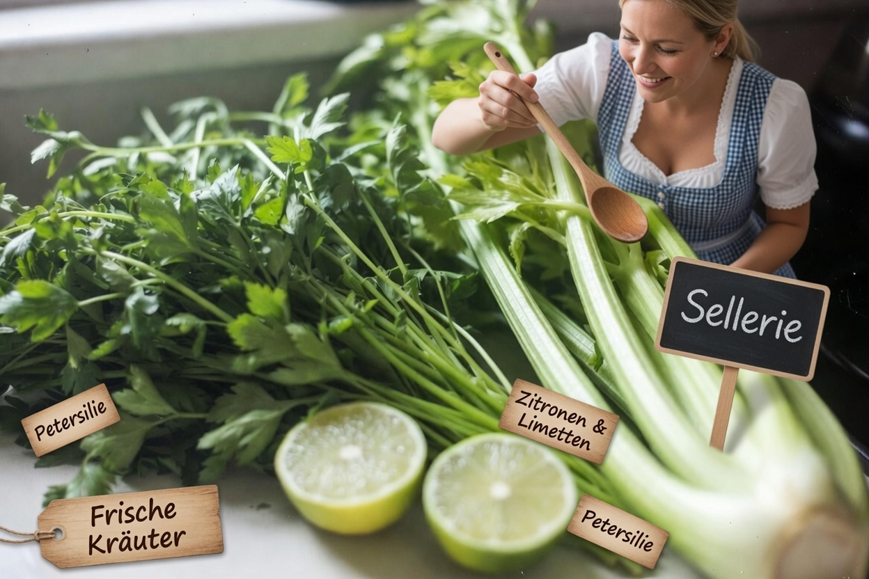 Das kraftvolle Rezept für grünen Saft, über das alle sprechen: So machen Sie Sellerie- und Petersiliensaft zu Hause