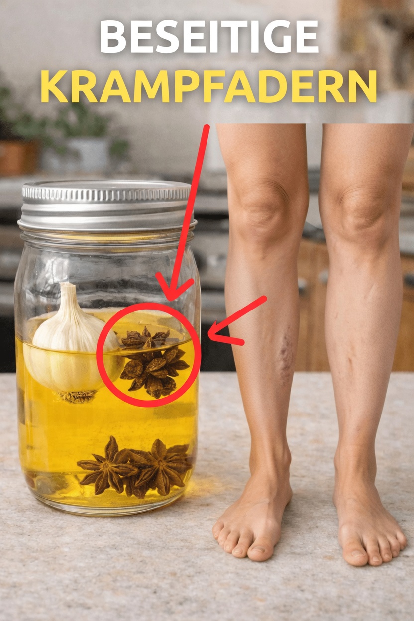 Natürliches Hausmittel gegen Krampfadern: Rezept mit Knoblauch, Gewürznelken und Olivenöl