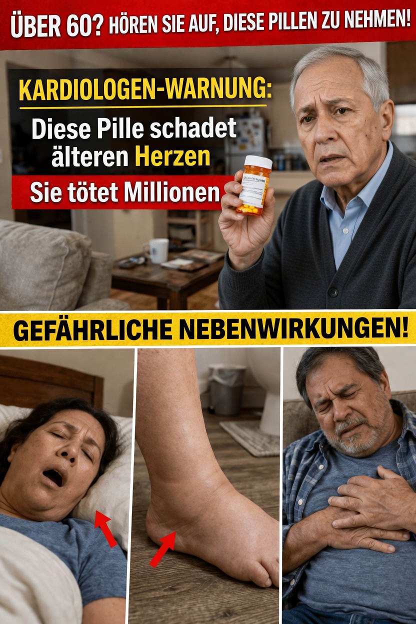 Über 60 und nehmen Sie Herzmedikamente? Wichtige Nebenwirkungen, auf die Sie achten sollten, und Tipps für eine bessere Gesundheit