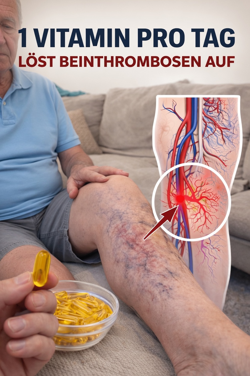 1 Vitamin pro Tag, um Blutgerinnsel in den Beinen aufzulösen: Der Rat eines Kardiologen