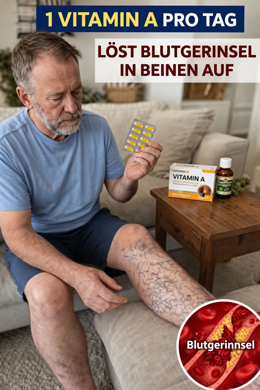 1 Vitamin pro Tag, um Blutgerinnsel in den Beinen aufzulösen: Der Rat eines Kardiologen