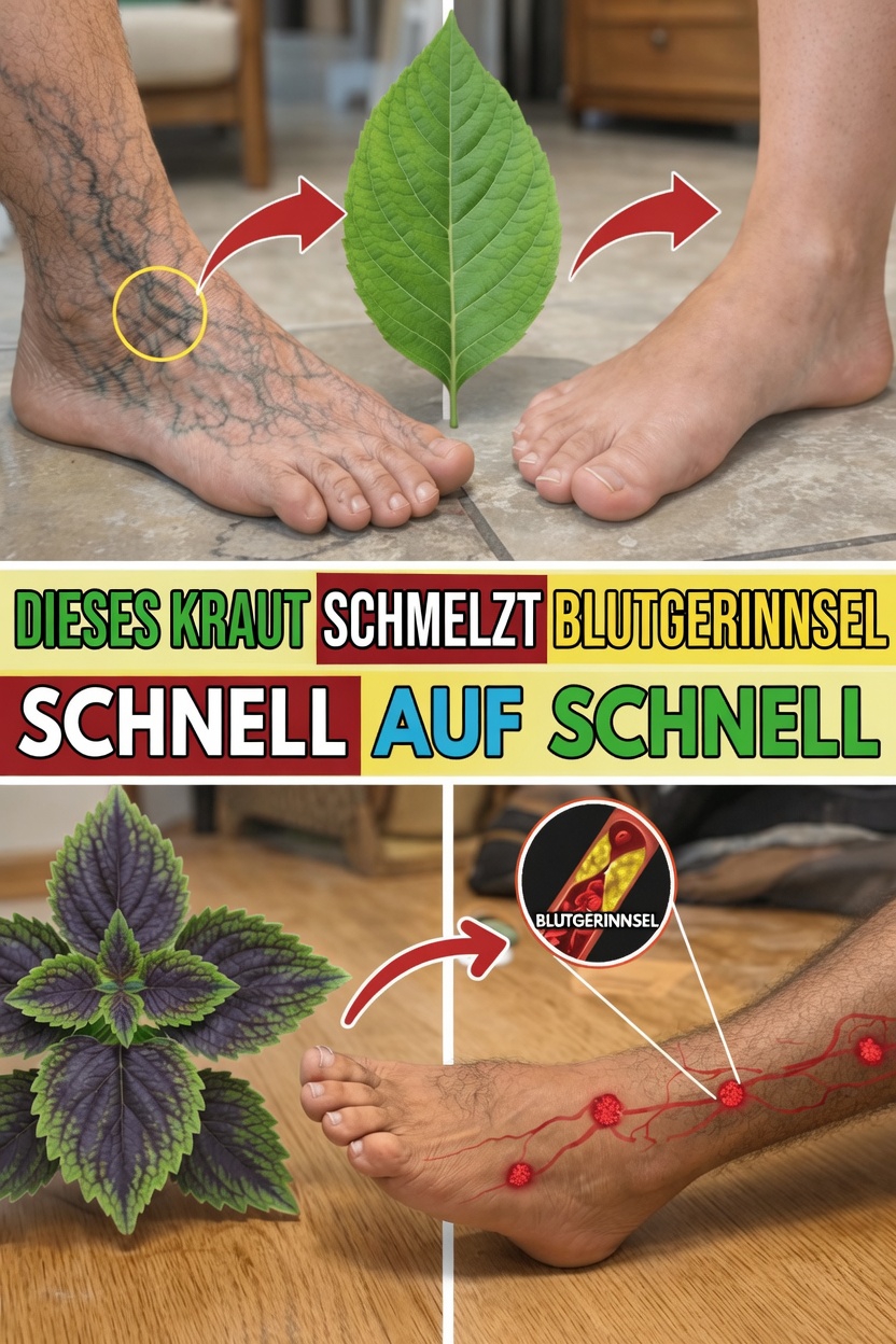 Entdecken Sie die 5 besten natürlichen Alltagskräuter zur Unterstützung einer gesunden Durchblutung und des Blutflusses in Ihren Beinen