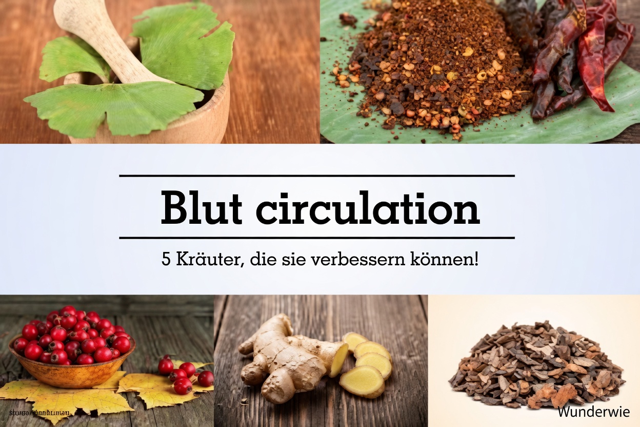 Entdecken Sie die 5 besten natürlichen Alltagskräuter zur Unterstützung einer gesunden Durchblutung und des Blutflusses in Ihren Beinen