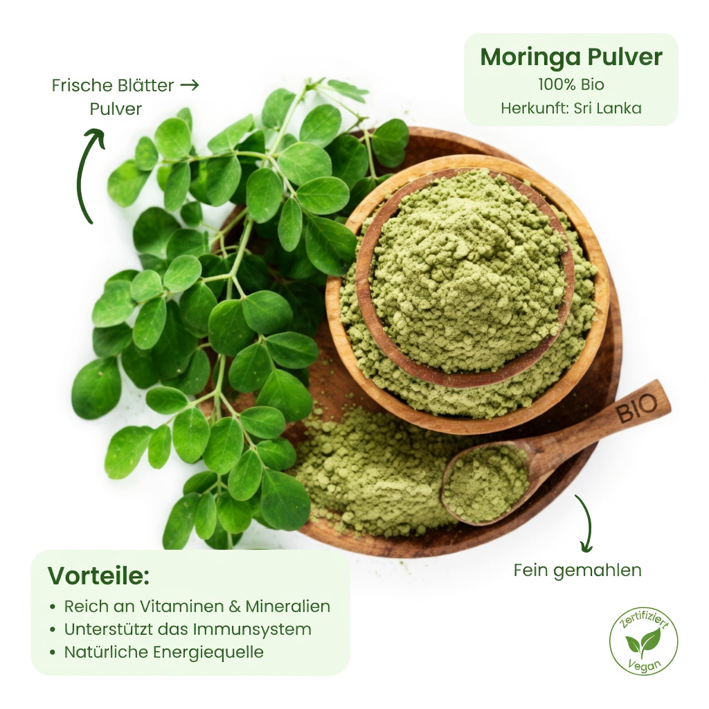 Moringa-Oleifera-Blätter: Einblick in Nährwerte und alltägliche Anwendungen zur Unterstützung des Wohlbefindens