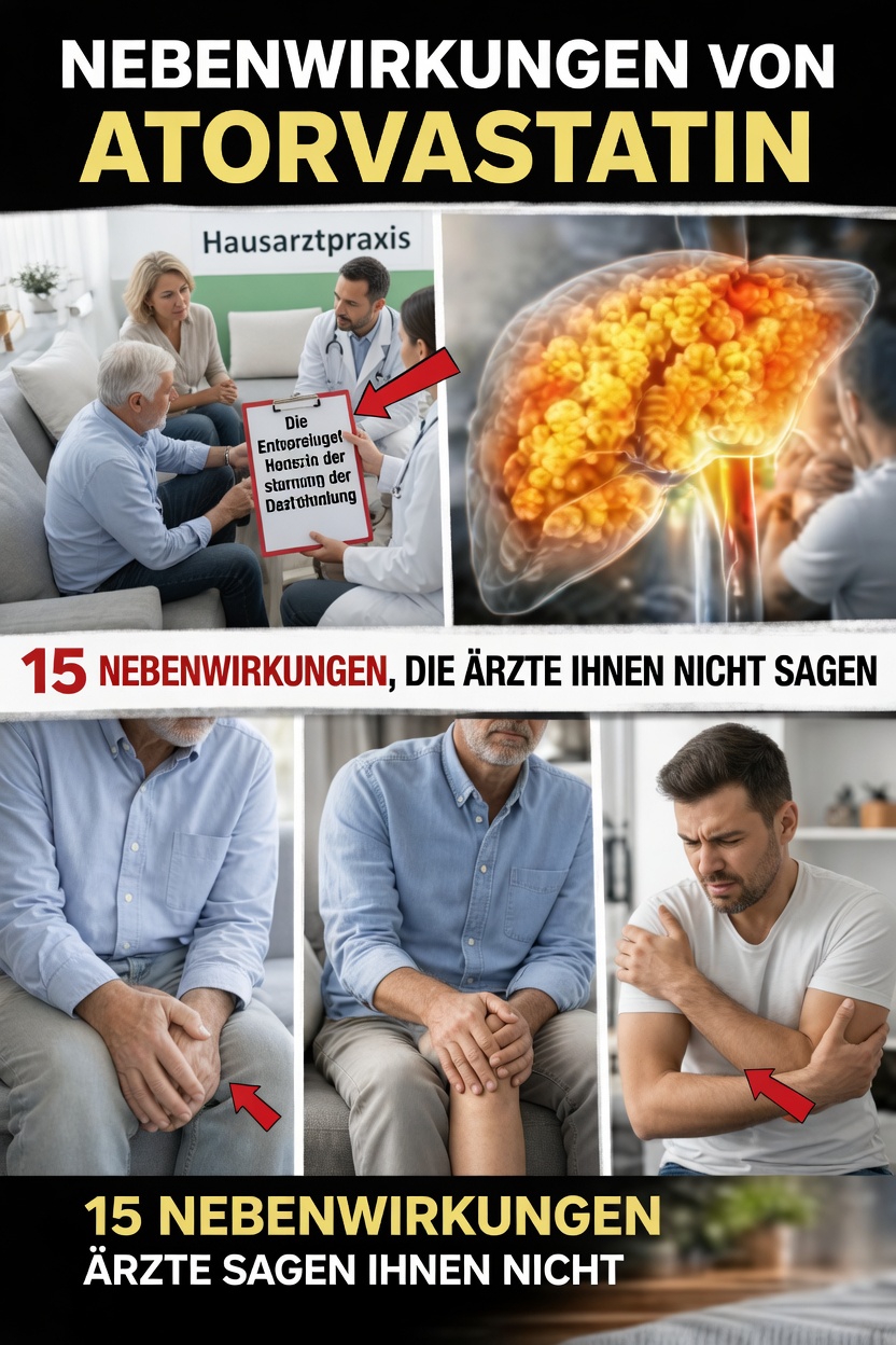 Haben Sie ungewöhnliche Symptome während der Einnahme von Atorvastatin? 15 weniger bekannte Nebenwirkungen, auf die Sie achten sollten
