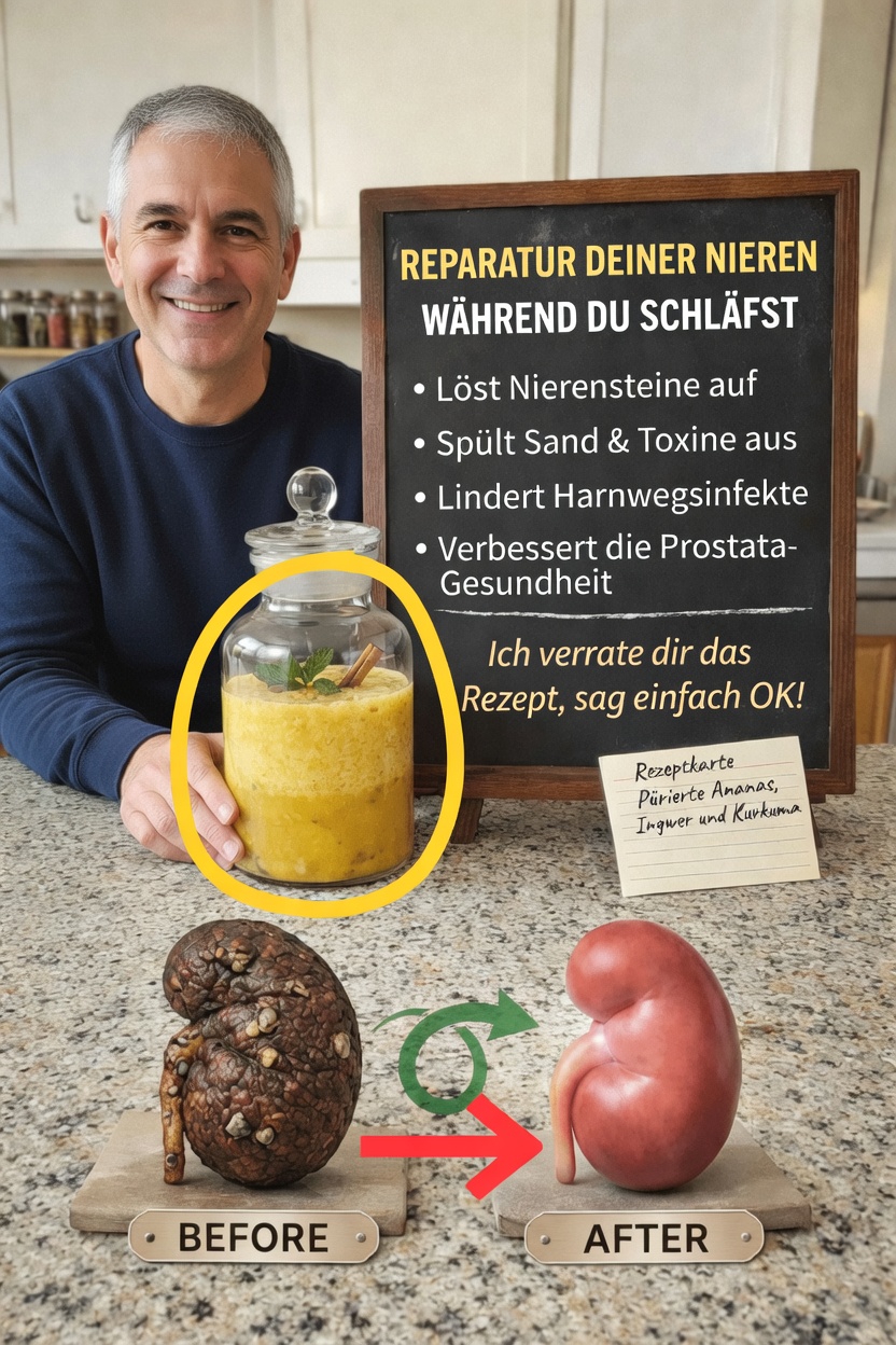 Entdecke dieses einfache Rezept für ein Getränk mit Ananas, Ingwer und Kurkuma zur Unterstützung deiner nächtlichen Nieren-Wellness-Routine