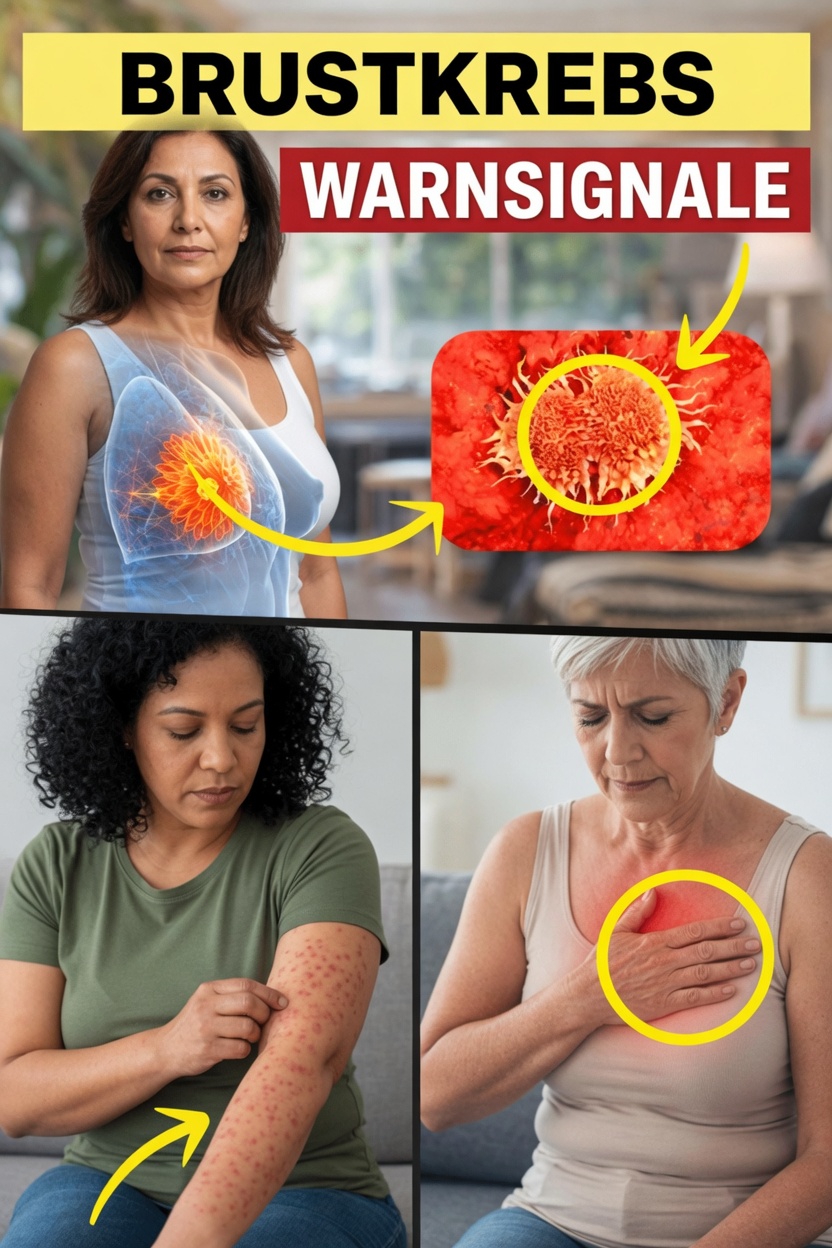 Entdecken Sie die 10 wichtigen Warnzeichen von Brustkrebs, die jede Frau kennen sollte