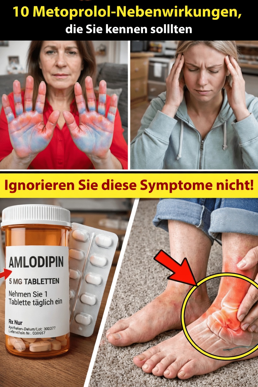 Was sind die 10 häufigsten Nebenwirkungen von Metoprolol und wie kann man sie richtig in den Alltag integrieren?