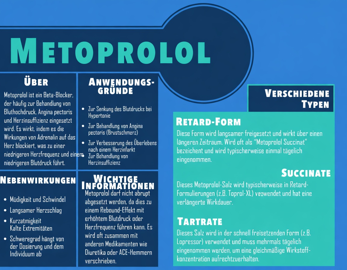 Was sind die 10 häufigsten Nebenwirkungen von Metoprolol und wie kann man sie richtig in den Alltag integrieren?