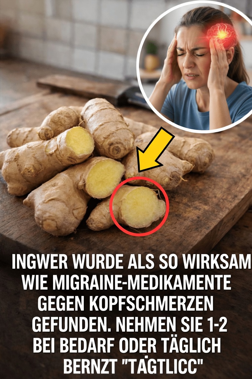 Könnte Ingwer ein einfacher Küchenhelfer zur Linderung von Kopfschmerzen sein? Ein Blick auf die Belege