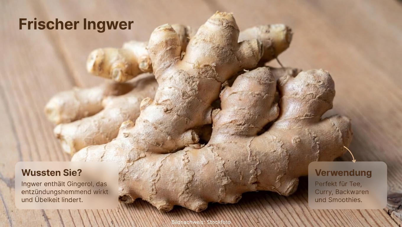 Könnte Ingwer ein einfacher Küchenhelfer zur Linderung von Kopfschmerzen sein? Ein Blick auf die Belege