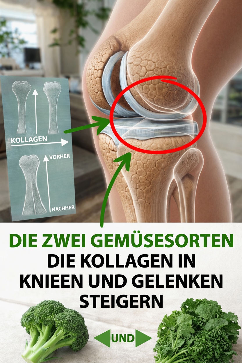 Zwei Gemüsesorten, die die Kollagenproduktion für gesündere Knie und Gelenke unterstützen