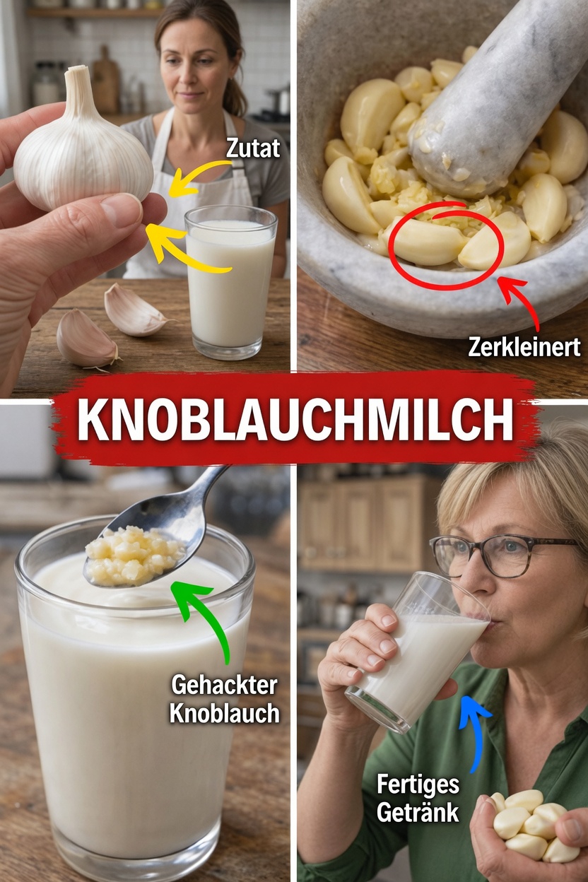 Entdecke die einfache Möglichkeit, zu Hause eine Mischung aus Knoblauch und Milch für den täglichen Gebrauch zuzubereiten