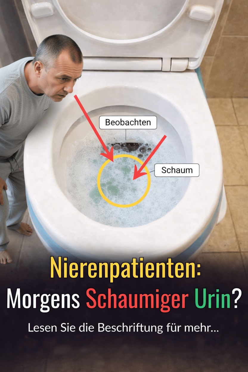 Ist schaumiger Urin am Morgen normal oder etwas, worauf man im Hinblick auf die Nierengesundheit achten sollte?