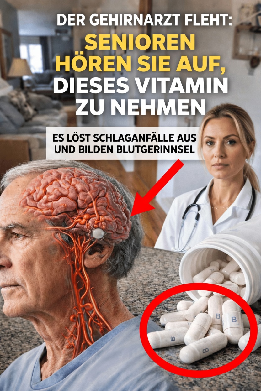 Als HIRN-Arzt bin ich SCHOCKIERT: Dieses Vitamin erhöht über Nacht das Schlaganfallrisiko – Gesundheit im Alter