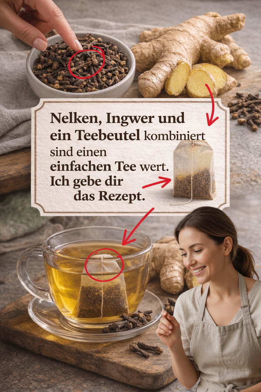 Eine einfache Möglichkeit, Ingwer, Nelken und schwarzen Tee in Ihren Alltag zu integrieren