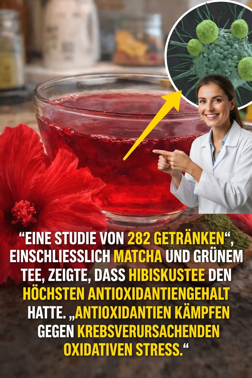 Eine überraschende Entdeckung: Warum Hibiskustee in einer Studie zu 282 Getränken hinsichtlich des Antioxidantiengehalts die Liste anführt