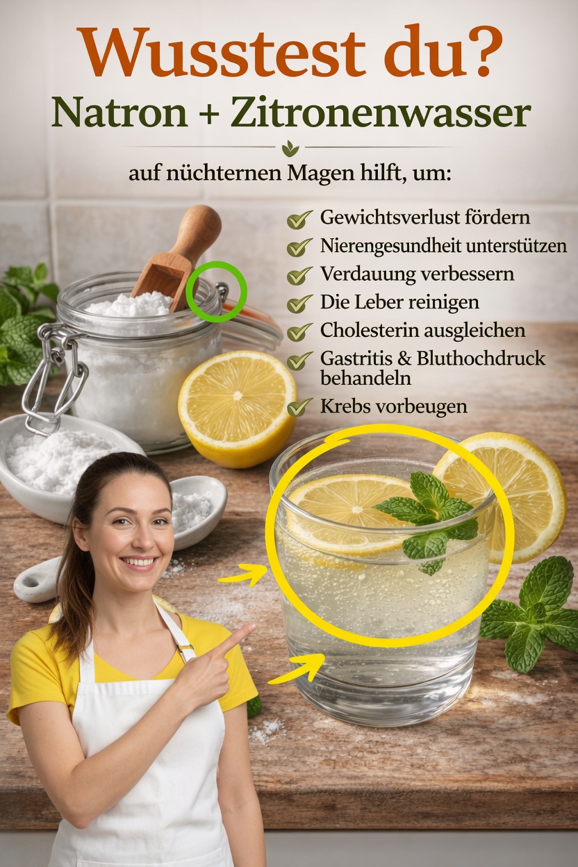 Was genau ist Natron und Zitronenwasser?