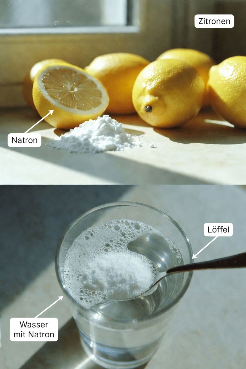 Was genau ist Natron und Zitronenwasser?