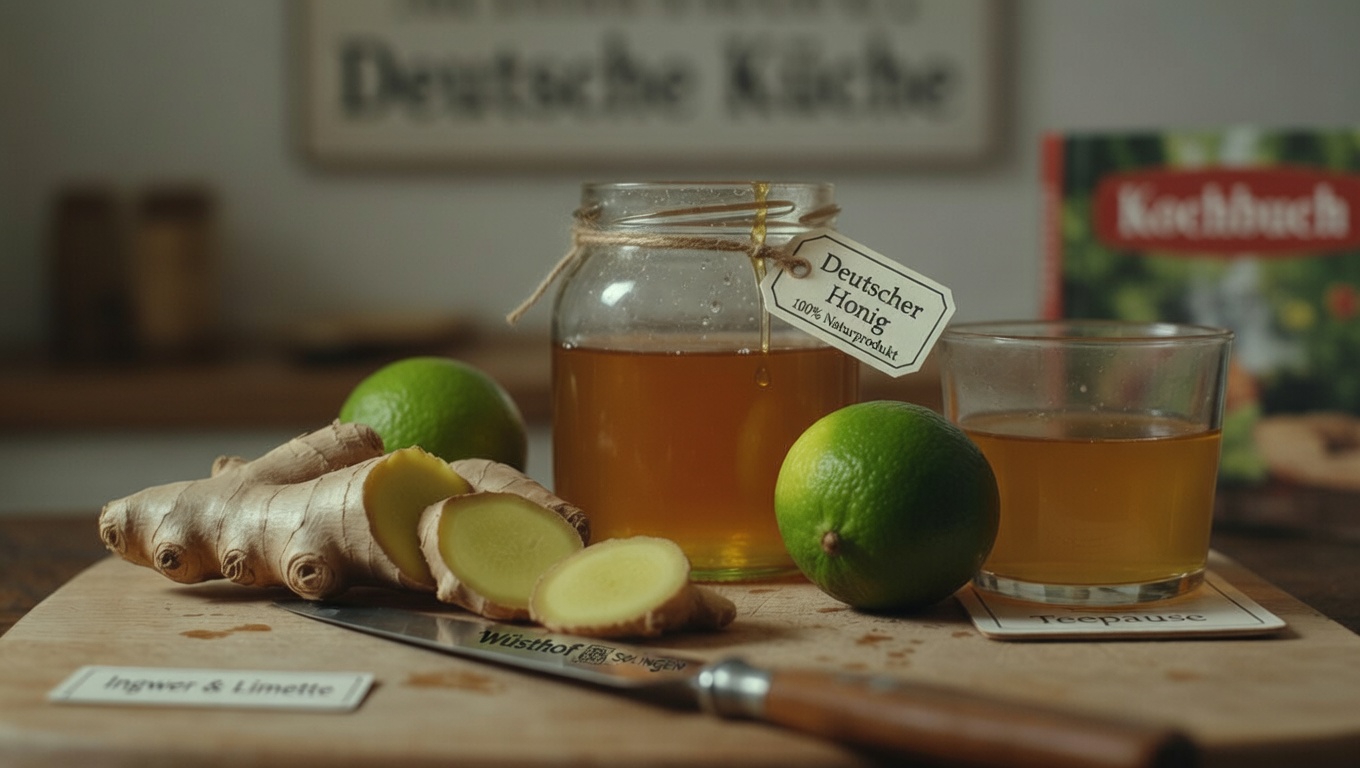 Ein einfaches Abendritual: Ein natürliches Getränk aus Ingwer, Limette und Honig für das tägliche Wohlbefinden entdecken