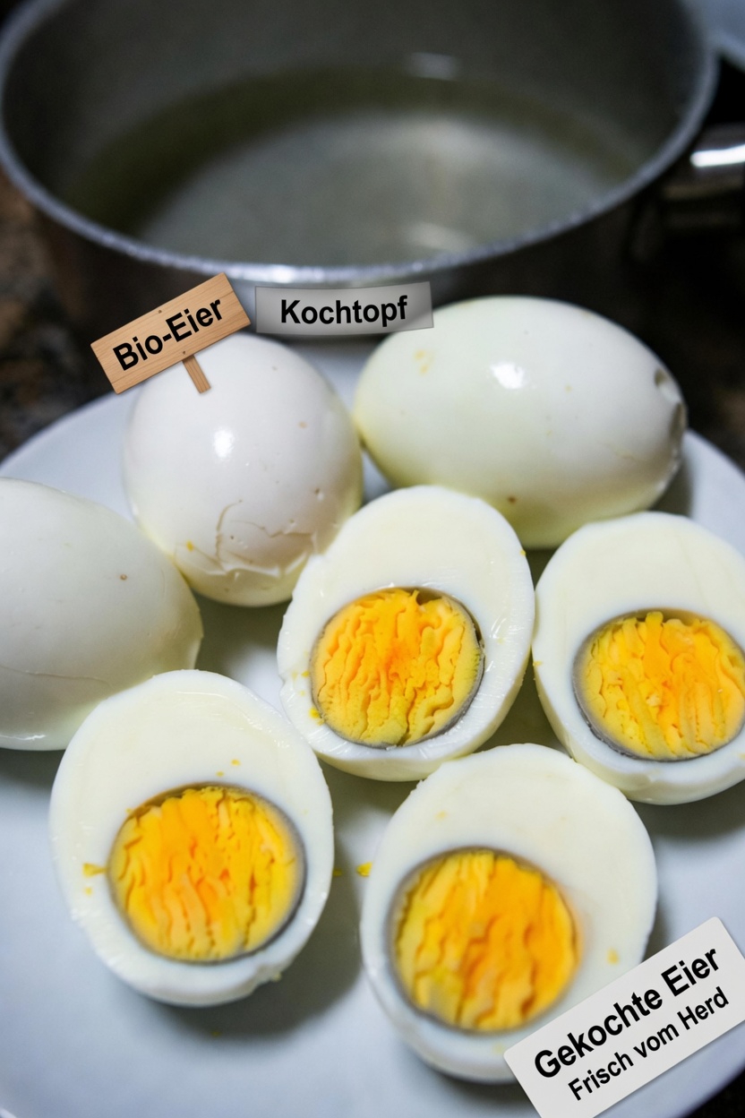 Warum erscheint um das Eigelb in hartgekochten Eiern ein grüner Ring? Das bedeutet er wirklich