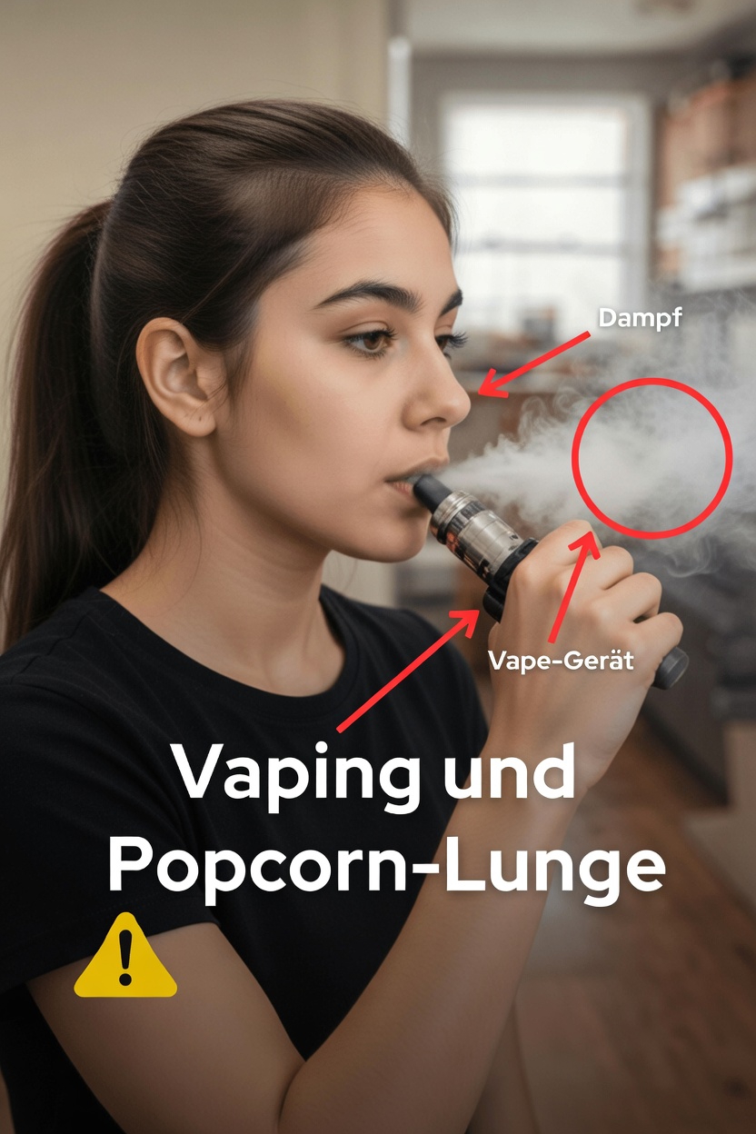 Vaping und Popcorn-Lunge: Ein stilles Risiko, das viele Erwachsene noch immer ignorieren